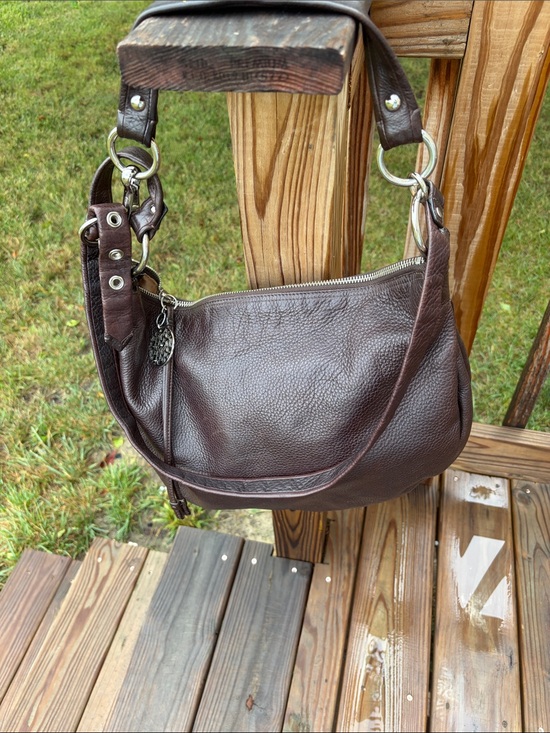 Coach Handbags - Coach Ali Convertible hobo leather dark brown crossbody